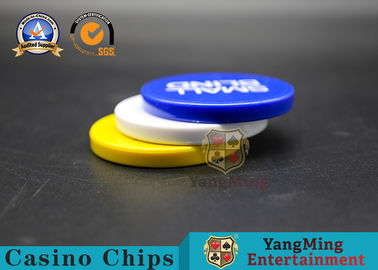 comprar Texas Hold eles acessórios do jogo do casino ganha o botão plástico do negociante do pôquer de Mark Texas Holdem picosegundo Fabricação em linha