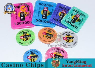 comprar O RFID acrílico Chip Chips Baccarat Poker Table Games pode ser personalizado Fabricação em linha