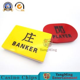 comprar O banqueiro da bacará do casino do botão do negociante do pôquer & o botão destacáveis impressos acrílicos do jogador ganham o marcador Fabricação em linha