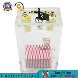 comprar A bacará acrílica Dragon Tiger Gambling Table Games Playing do suporte do descarte do fechamento do metal carda o portador para 8 plataformas Fabricação em linha