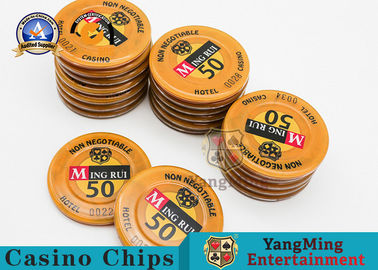 comprar O casino relativo à promoção da etiqueta RFID do ABS lasca o logotipo feito sob encomenda de 3-4.3MM Thinkness Fabricação em linha