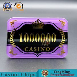 comprar Microplaquetas de pôquer de bronzagem acrílicas Mark Security Code High UV do casino - transparente Fabricação em linha