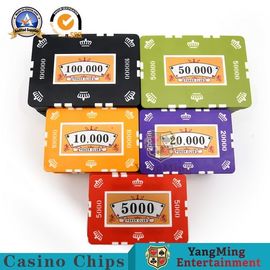 comprar 760 PCS Clay Plastic Poker Chips Gift impresso feito sob encomenda ajustaram-se no caso de alumínio de prata Fabricação em linha