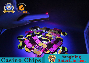 comprar Pôquer UV Chips Purple Security Core Light do verificador RFID da lâmpada da segurança do dinheiro do ouro Fabricação em linha