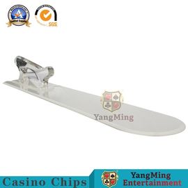comprar Pá plástica de jogo do cartão do ABS de Texas Holdem Table Poker Accessories da bacará branca & vermelha com pá Fabricação em linha