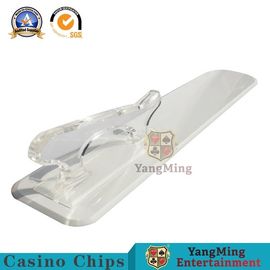 comprar Do padrão do setor branco da pá do casino da cor da tabela do pôquer os cartões de jogo transparentes plásticos do punho descontam a pá personalizada Fabricação em linha