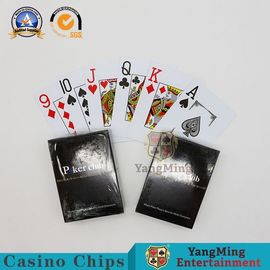 comprar Cartões de jogo da tabela de Texas Poker Club Playing Cards/letras grandes plásticas impermeáveis Fabricação em linha