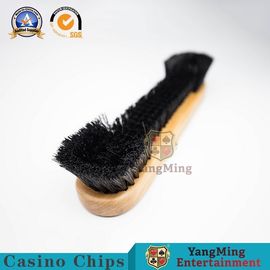 comprar Escova de limpeza à mão da poeira de pano da roda de roleta da cor da madeira da disposição da tabela do pôquer dos acessórios do jogo do casino Fabricação em linha