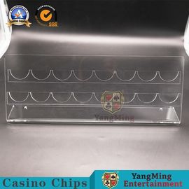 comprar Tabela transparente completa Chips Display Horizontal Section Casino da roda de roleta em volta de Chips Rake Fabricação em linha
