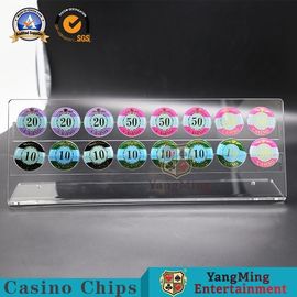 comprar Diâmetro de Chips Holder 40mm da tabela da bacará da roda de roleta em volta de Chips Display 16PCS Fabricação em linha