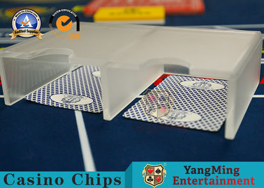 comprar Dobro - Matte Casino Table Accessories Acrylic translúcido aberto 1-2 cartões de jogo da plataforma abotoa-se Fabricação em linha