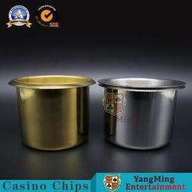comprar Os acessórios de jogo da tabela de cor da prata do ouro do cinzeiro do metal da tabela molham o copo com tampa Fabricação em linha