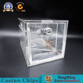 comprar portador claro completo do cartão de jogo do suporte do descarte do pôquer de 200*115*115mm com fechamento do metal Fabricação em linha