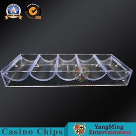 comprar A tampa durável de Chip Rack Holder Tray With do pôquer ou sem tampa pode pôr microplaquetas redondas de jogo de 40mm Fabricação em linha