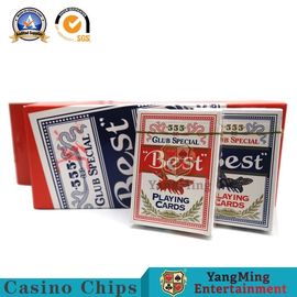 comprar Tamanho de duas cores feito sob encomenda doméstico 88*63mm da cópia dos cartões de jogo CMYK do casino 280g Fabricação em linha