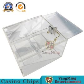 comprar A penetração alta dos acessórios feitos sob encomenda do jogo do casino que engrossa o dinheiro da linha central de 2 fileiras lasca a caixa do negociante com fechamento Fabricação em linha