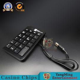 comprar Sistema prendido da tabela do teclado do preto do teclado do número dos sistemas de jogo USB da bacará plástico magro Fabricação em linha