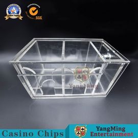 comprar Suporte padrão do descarte do pôquer com o suporte feito sob encomenda acrílico transparente completo chave do negociante Fabricação em linha