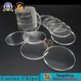 comprar O acrílico dedicado do clube do casino de jogo lasca microplaquetas redondas do diâmetro do separador 40mm Fabricação em linha