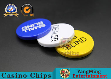 comprar tabela pequena cega grande do casino do botão do negociante do clube do Vip do pôquer de Texas dos acessórios do jogo do casino de 50*6mm dedicada Fabricação em linha