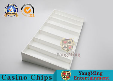 comprar Tabela de jogo plástica Chip Box de Chip Board Baccarat Poker Table do pôquer do ABS branco Fabricação em linha