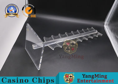comprar a verticalidade da placa da roda de roleta de 10mm Thinkness fura o pôquer acrílico Chip Rack Fabricação em linha