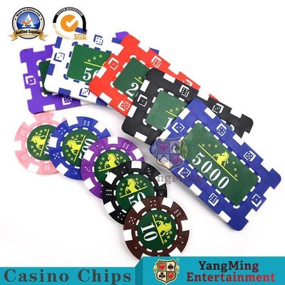 comprar 760 ABS americanos Clay Poker Fancy Chip Set Texas Holde ' M Game Iron Core Chip Set Anti-falsificando dos PCes Fabricação em linha