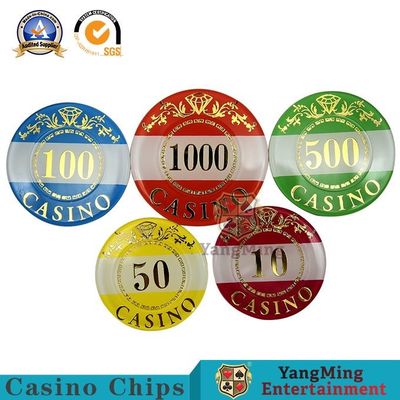 comprar 760Pcs Chip Set Texas Black Jack acrílico que bronzeia a personalização do apoio do ponto de Chip Currency Anti-Counterfeit Plastic Chip Fabricação em linha