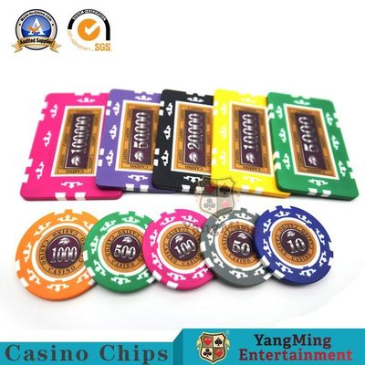comprar 760 PCes do núcleo americano Clay Chip Set Eight Crown Stickers Chips Texas Hold anticontrafacção do ABS eles Chip Currency Fabricação em linha
