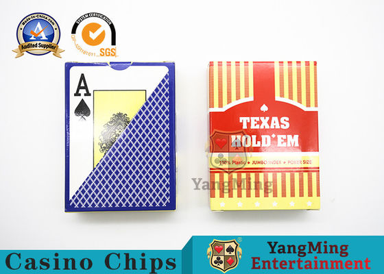 comprar Cartões de jogo impermeáveis do plástico do PVC para Texas Hold eles dobro do jogo tomado partido geado Fabricação em linha