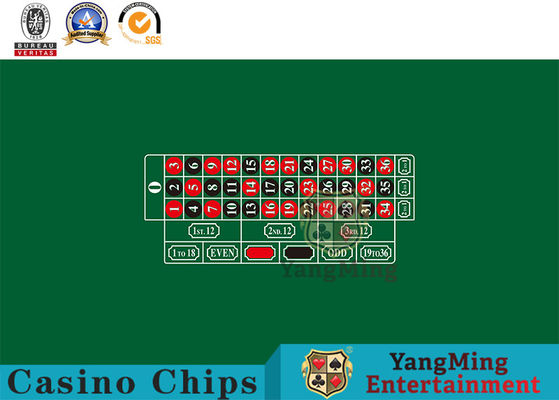 comprar Único 0 costumes de jogo americano do apoio de Chip Table Tablecloth Waterproof Layout do pôquer da roleta do padrão de cor verde Fabricação em linha