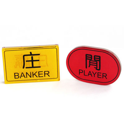 comprar Posicionamento livre da tabela do pôquer da placa do casino alto da tabela de jogo da bacará da impressão frente e verso de Crystal Acrylic da transparência Fabricação em linha