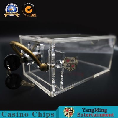 comprar Elevação 171*100*80mm acrílico transparente da tabela do pôquer da bacará de 6 plataformas Fabricação em linha