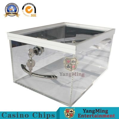 comprar Acessórios acrílicos transparentes do jogo do casino com gaveta do fechamento Fabricação em linha
