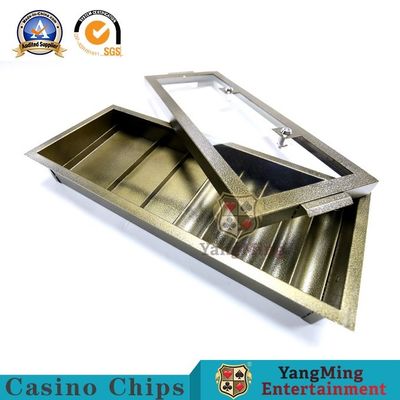 comprar Metal de bronze galvanizado Chip Tray Single Layer Glass Cover da cor Fabricação em linha