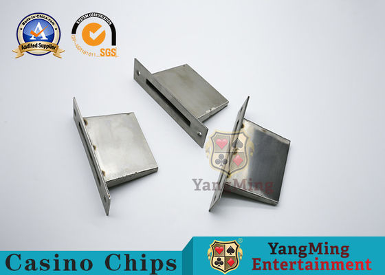comprar Caixa de aço inoxidável do dinheiro da tabela do pôquer do cartão com prata do ouro do entalhe de moeda do metal Fabricação em linha