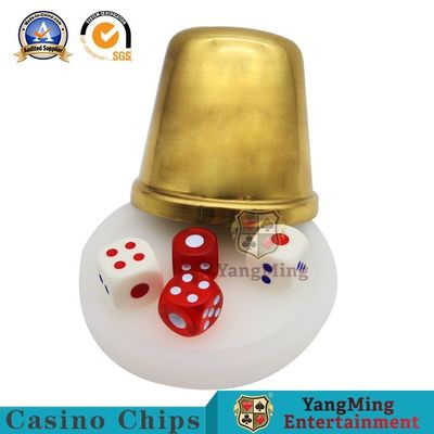comprar Copo de dados de cobre da mão do ouro do titânio dos acessórios do jogo do casino dos SS Fabricação em linha