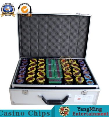 comprar GV 760 jardas de Texas Hold eles liga de alumínio Chip Case With Lock Clay Fabricação em linha