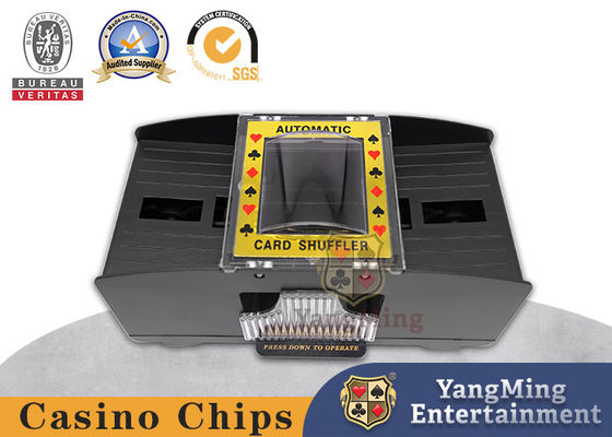 comprar Shuffler plástico preto do pôquer com as 4 baterias do AA para o único Shuffler do cartão da sala do VIP de Dezhou Club do uso Fabricação em linha