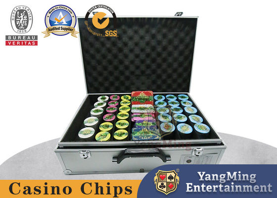 comprar Três batatas fritas em palito acrílicas da tabela do pôquer da combinação do chipset 760 do carimbo de ouro da camada Fabricação em linha