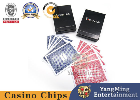comprar Cartão de jogo plástico do pôquer da caixa negra das letras grandes 280gsm do PVC para Texas Poker Game Fabricação em linha