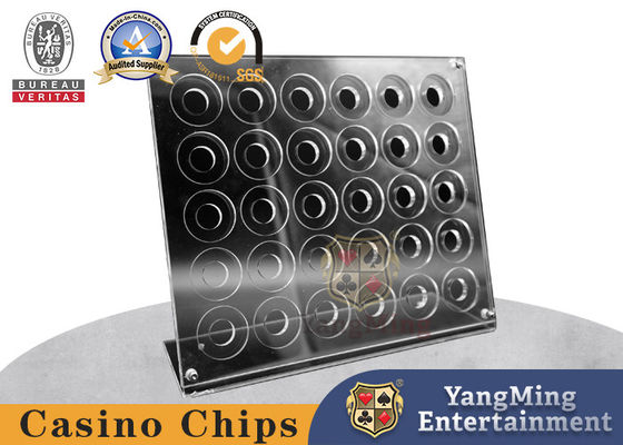 comprar Pôquer Chip Rack Holder do suporte de exposição da moeda do desafio da prateleira de 5 fileiras Fabricação em linha