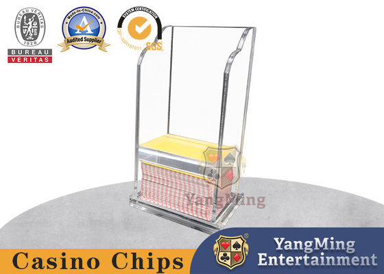 comprar Caixa superior transparente da gota do pôquer do casino da tampa da corrediça para a tabela de jogo Fabricação em linha