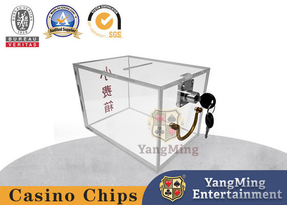 comprar Caixa de dinheiro Lockable do jogo acrílico transparente do casino customizável Fabricação em linha