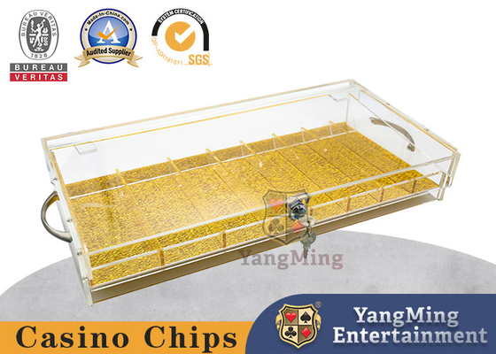 comprar Casino acrílico grosso inteiramente transparente Chip Tray For Baccarat Texas de 8 fileiras Fabricação em linha