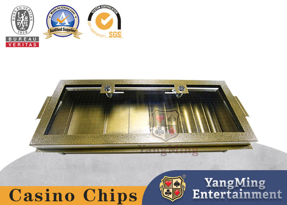 comprar Pôquer Chip Tray With Lock do ferro do metal da camada da combinação de 8 fileiras único Fabricação em linha