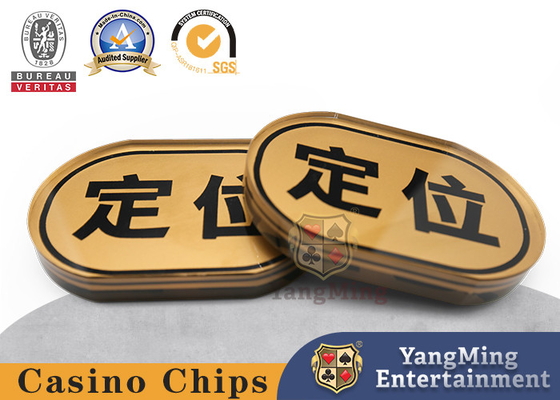 comprar Botão acrílico dourado de Texas Baccarat Positioning Card Dealer para Niuniu Fabricação em linha