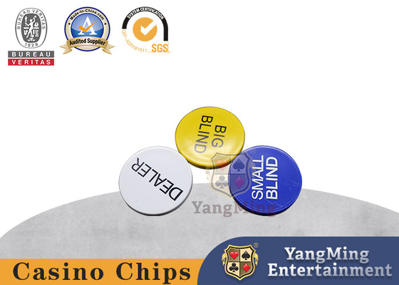 comprar Cortinas pequenas de Texas Holdem Poker 2Inch, botões grandes cegos e do negociante do pôquer Fabricação em linha