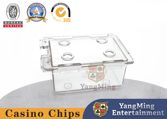 comprar Translúcido personalizado 2 pares da tabela Chip Holders do pôquer Fabricação em linha