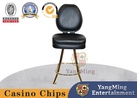 comprar Do casino alto de aço inoxidável do titânio do pé da tabela do pôquer da roleta cadeira de gerencio Fabricação em linha